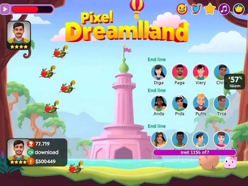 Pixel Dreamland gameplay screenshot showing Indian-themed characters and environments